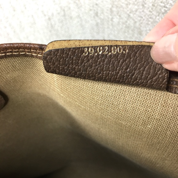 Gucci authentic brown monogram coated canvas tote bag - Picture 12 of 15